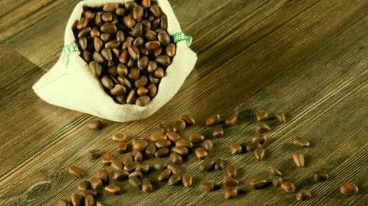 Cedar nuts from parasite