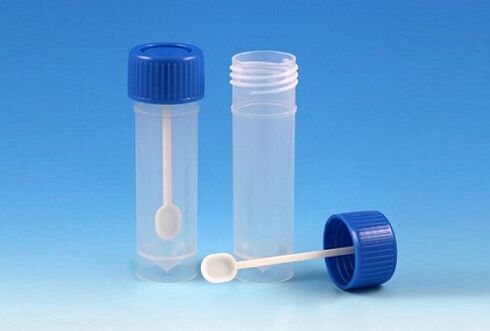 stool analysis jar for parasites